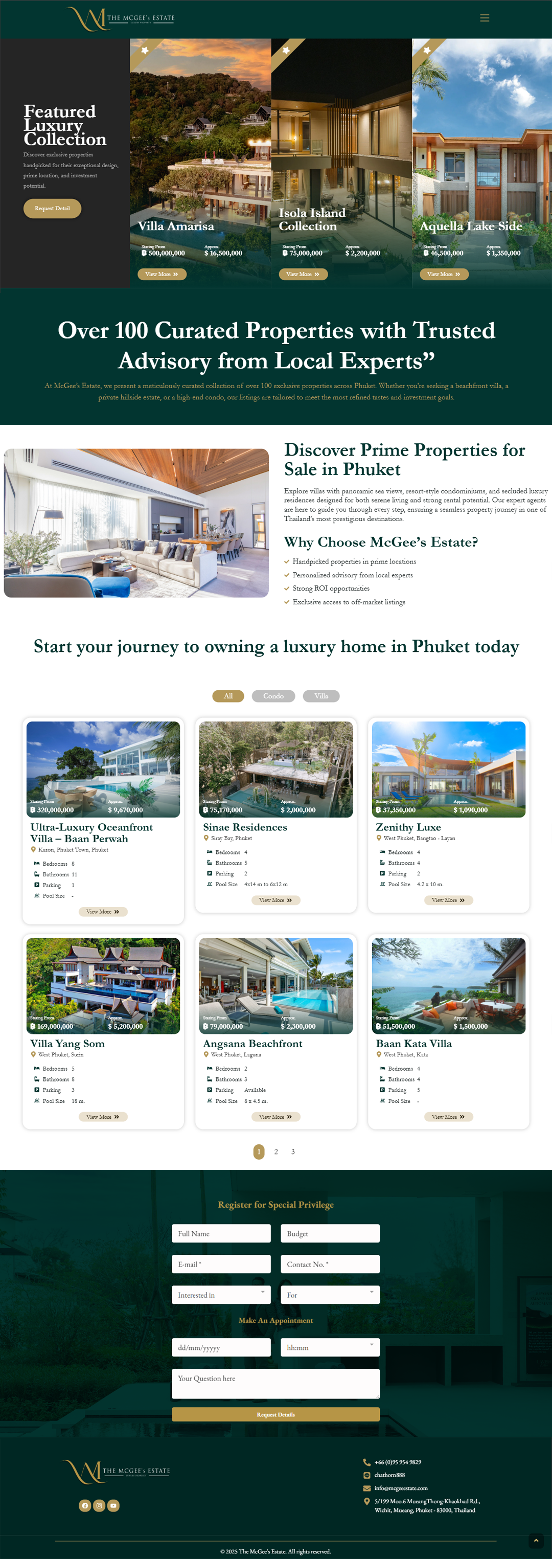 The McGee’s Estate – Luxury Real Estate Website — ภาพที่ 2