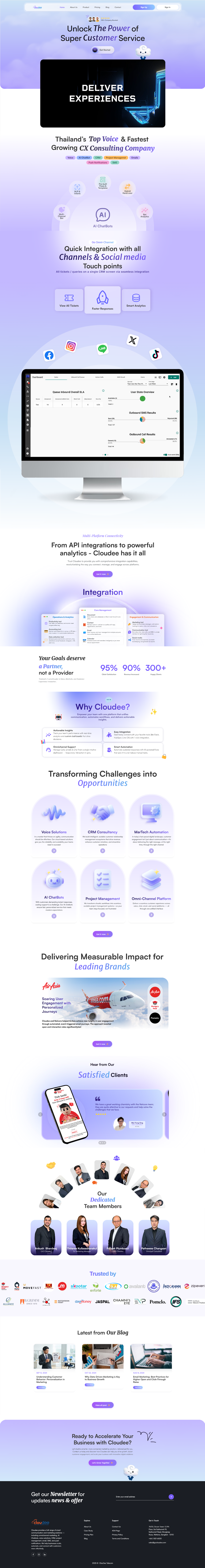 Cloudee Telecom – Corporate Website UX/UI Design — ภาพที่ 1