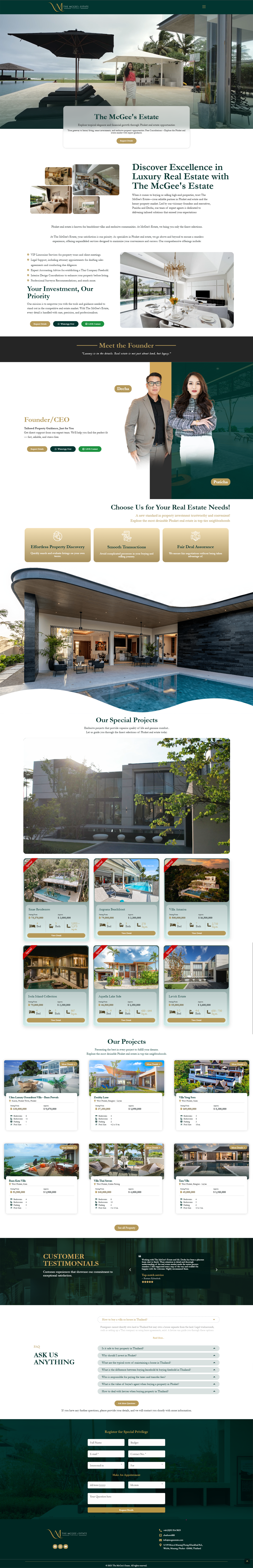 The McGee’s Estate – Luxury Real Estate Website — ภาพที่ 1
